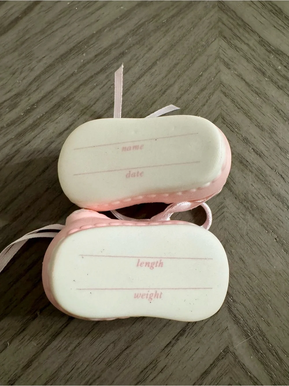 Ceramic Baby Shoes Keepsake Ornament